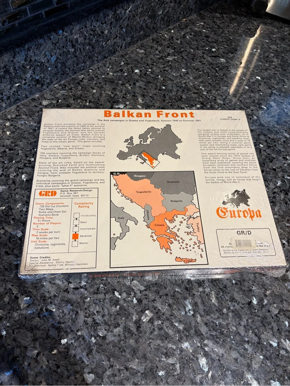 New Sealed GRD Balkan Front : The Campaign in the Balkans, 1940-41 Limited Ed